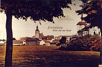 Widok na miasto, z prawej Villa Daum
